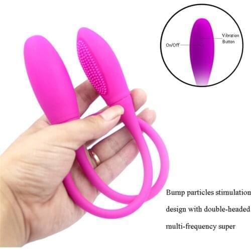 Double Dildo Anal Vibrator Men Women Clitoris Stimulator Tongue Sex Toys Adult Rechargeable Masturbator Butt Plug Vibrating Egg