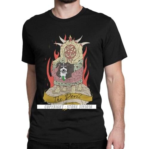 Mr Pickles 3D Tshirts Pure Cotton Men Tops T Shirt Adult Adultswim Mature Dog Evil Satan Tee Shirt Camisas Clothing