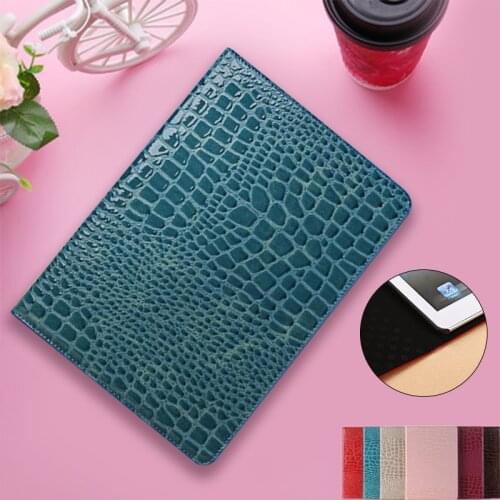 Stand Crocodile Grain Flip Leather Case Cover for Ipad 2018 9.7 2017 5th 6th Tablet Cases for Ipad 5/6 Air Air 2 Protector Shell