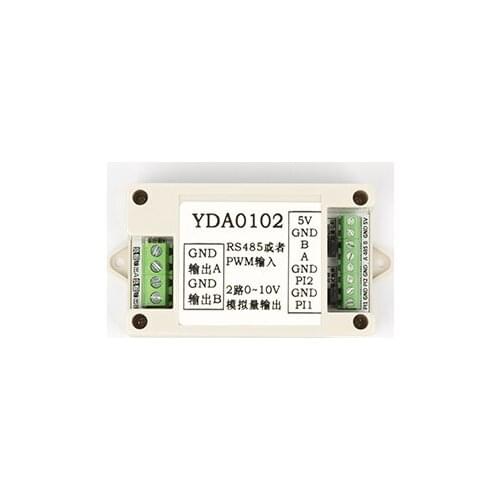 DAC module YDA0102 PWM to DAC module 485modbus host computer debugging