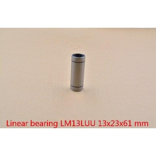 LM13LUU 13mmx23mmx61mm 13mm linear ball bearing bush bushing for 13mm rod round shaft cnc 1pcs