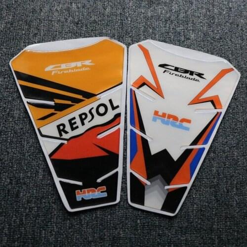 Motorcycle For Honda Fish Bone Fuel Tank Pad Tank Cap Cover Motorbike 3D Resin Protector Decal Sticker CBR600 CBR1000 CBR 600