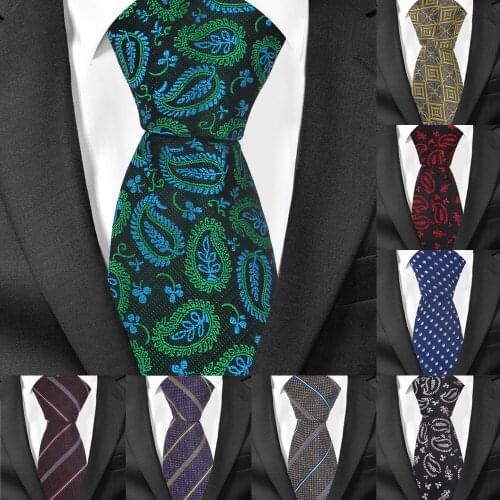 Jacquard Striped Tie For Men Wome Classic Plaid Neck Tie For Wedding Business Suits Man Plaisley Ties Mens Necktie Gravatas