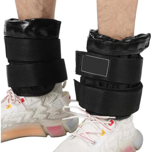 2pcs Ankle Weights Sandbag Elastic Bands 1-6kg Legging Wrist Weight Sandbag Adjustable Strap Legging Training Weights