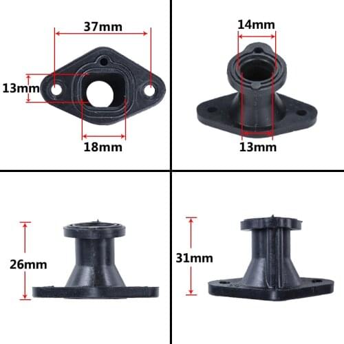 3Pcs/lot 2500 Chainsaw Intake Manifold Boot for Chinese Chainsaw 2500 25CC & Zenoah Komatsu G2500 Top Handle Saw Macallister