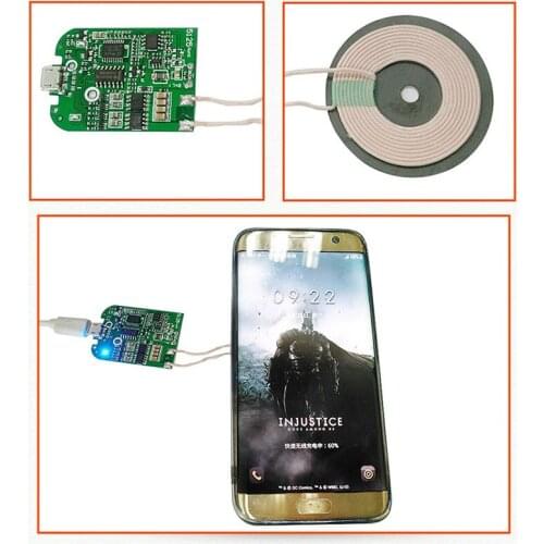 Q5 fast charging 10W fast wireless charging QI standard wireless charger PCBA