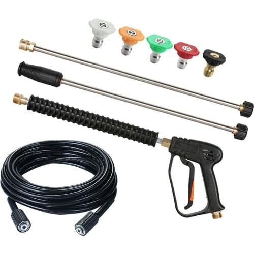 Handheld Power 4000 PSI High Pressure Washer Gun Foam Spray Nozzle Kit