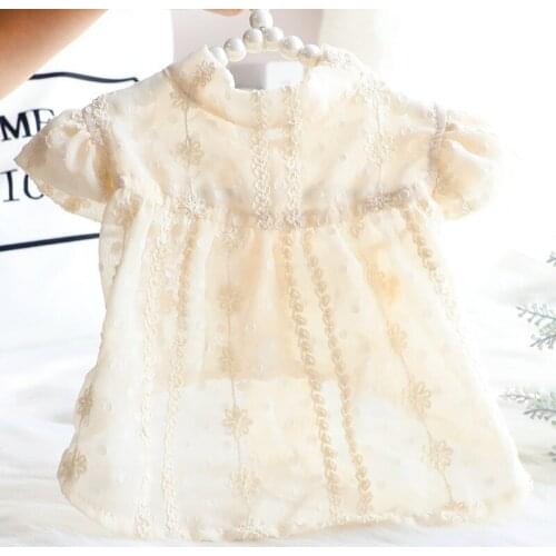 Chiffon Skirt Pet Dog Clothes Princess Dress Clothing Dogs Super Small Costume Cute Soft Chihuahua Summer Solid Girl Mascotas