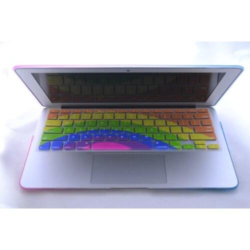 Sunflower rainbow pattern Silicone Laptop keyboard Skin Protector Cover film Guard for Apple Macbook Pro Air Retina 13 15 17