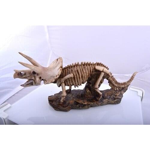 Triceratops Tyrannosaurus rex Dinosaur skeleton model resin crafts skeleton specimen model