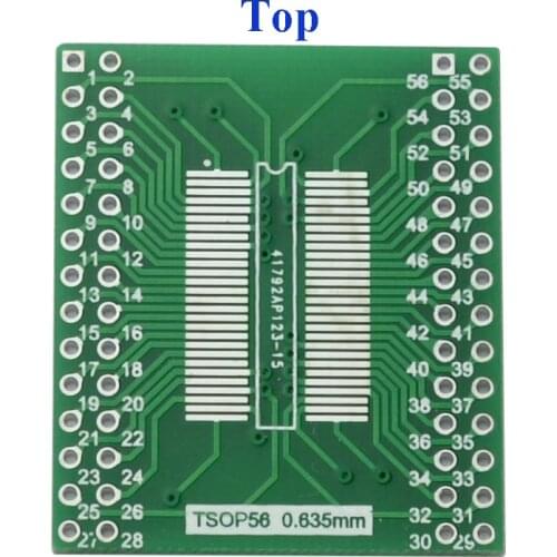 TSSOPII TSSOP56 0.635mm/0.8mm to DIP56 IC Adapter TSSOP56 socket test experiment board pcb