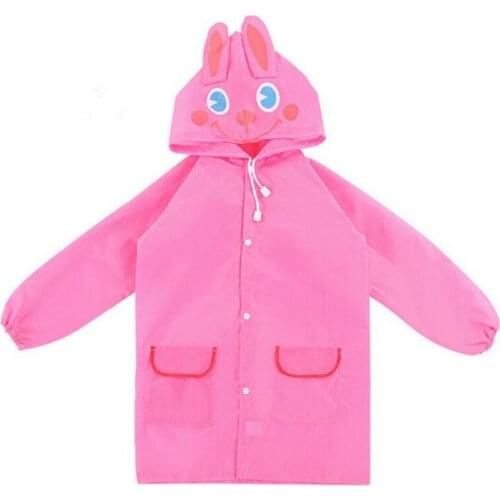 Waterproof Kids Rain Coat For children Raincoat Rainwear Rainsuit Kids Animal Style Raincoat Car Rabbit Duck Frog Strawberries
