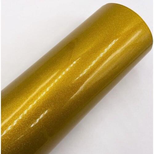 Premium High glossy Gold Diamond pearl glitter wrapping vinyl film Glossy red diamond glitter car sticker