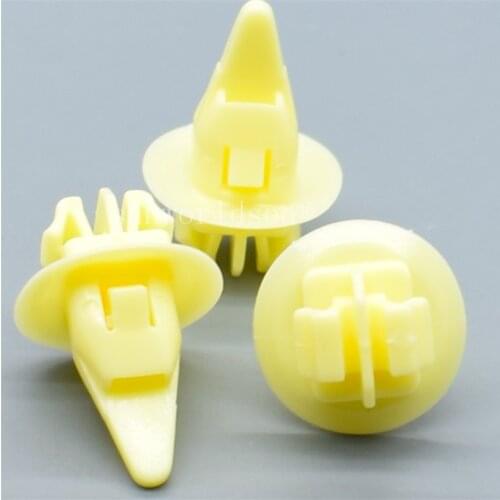 Shhworldsea 100PCS Fender Wheel Flare Moulding Clip For Toyota 90467-11100 Highlander for Land Cruiser Tacoma Auto Plastic