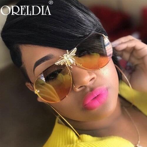 Luxury Brand Designer Female Punk Bee Sunglasses Women 2020 Sun Glasses Gradient Shades Lens Ladies UV400 Oculos