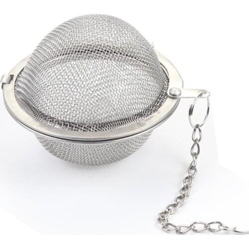 1 piece of stainless steel tea set, tea filter ball, spice mesh tea lock filter ball