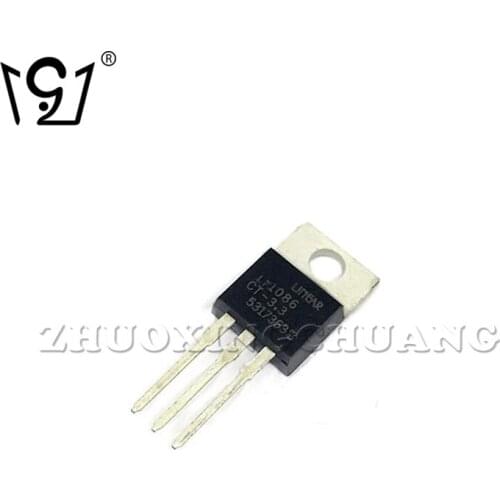 10PCS LT1086CT LT1086IT TO-220 in-line IC chip adjustable voltage stabilizer new original