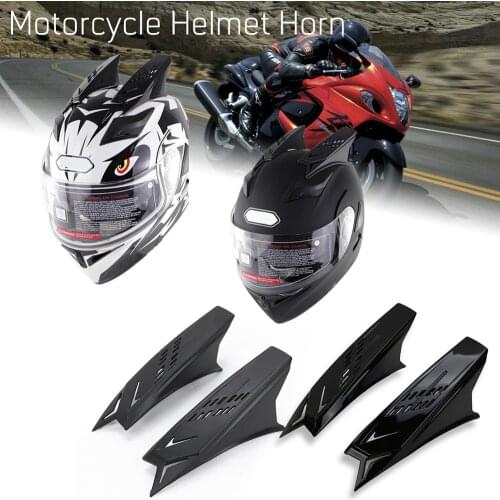 2PCS Helmet Horns Motorcycle Modification Accessories Decor Helmet Ears Horns Strong Adhesive