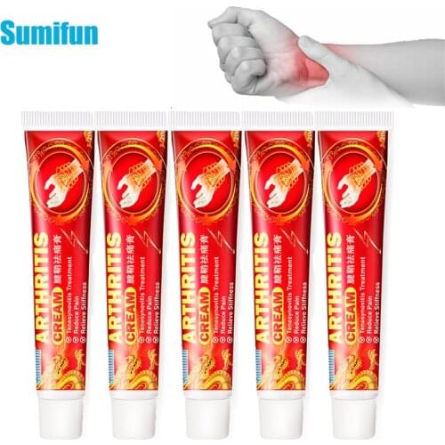 5pcs Sumifun Tendon Sheath Arthritis Cream for Hand Wrist Thumb Finger Pain Relief Ointment Therapy Tenosynovitis Plaster P1201