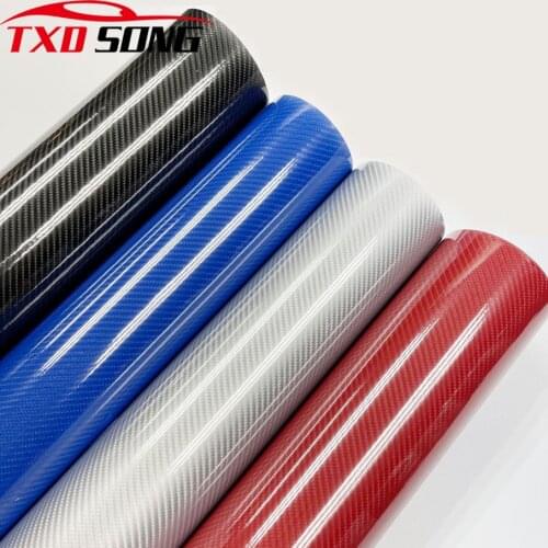 50CM*300CM 6D Car Styling DIY High Glossy Carbon Fiber Vinyl Wrap Film Motorcycle Automobiles Car Sticker Decals Accessories