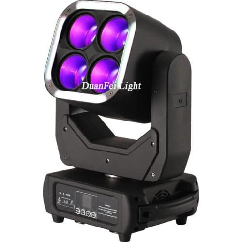 6pcs 2020 NEW Pro lighting DJ LED stage lights 4X60W RGBW LED Zoom Moving Head beam + 64x1.5W RGB