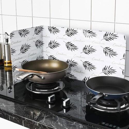 Aluminum foil Oil Splatter Screens Aluminium Foil Plate Gas Stove Splash Proof Baffle Home Kitchen Cooking Tools food cover 401P