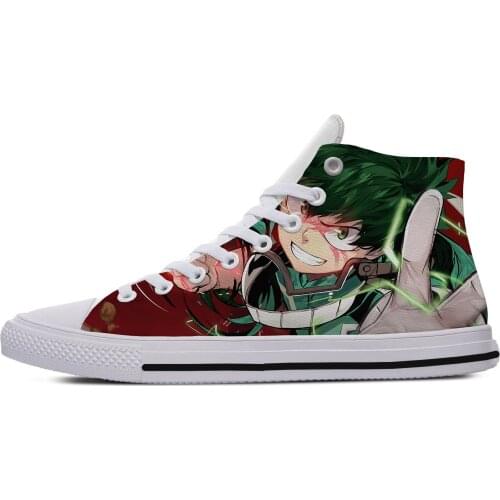 Anime My Hero Academia Boku No Hero Academia izuku midoriya For boys Girls Man Woman Lightweight Breathable Fashion Canvas Shoes