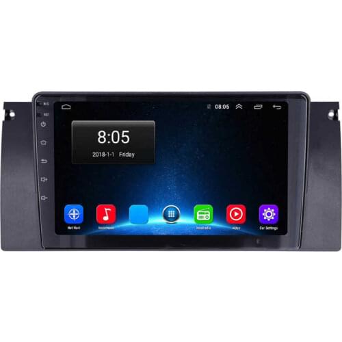9in Car Multimedia Player GPS Navigation Radio for Android10.0 WiFi Touch Screen Fit for 5 Series E39 1996-2001 Old 17-Pin Male