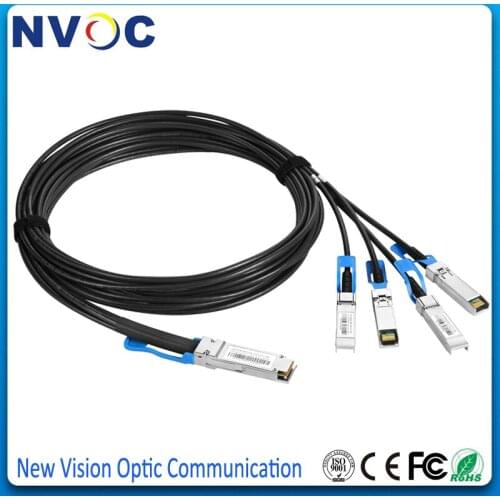 Free Shipping 3M (10ft) QSFP28-4SFP28-CU-3M,100G QSFP28 to 4x25G SFP28 30AWG 3Meter Passive Direct Attach Copper Breakout Cable