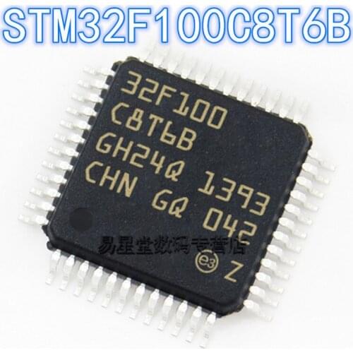 1PCS-5PCS 100% new original authentic STM32F100C8T6B QFP-48 32F100C8T6B QFP48 32-bit microcontroller chip