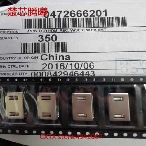 CHUXINTENGXI 0472666201 For USB Socket 472666201 Mobile phone charging port USB Cell phone data connection socket