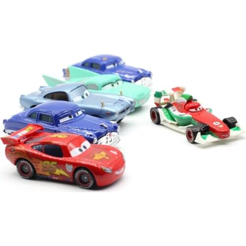 Disney Pixar Cars 2 3 New Lighting McQueen SUV Mater Flo Jackson Storm 1:55 Diecast Metal Alloy Toys Kid Christmas Toy Best Gift