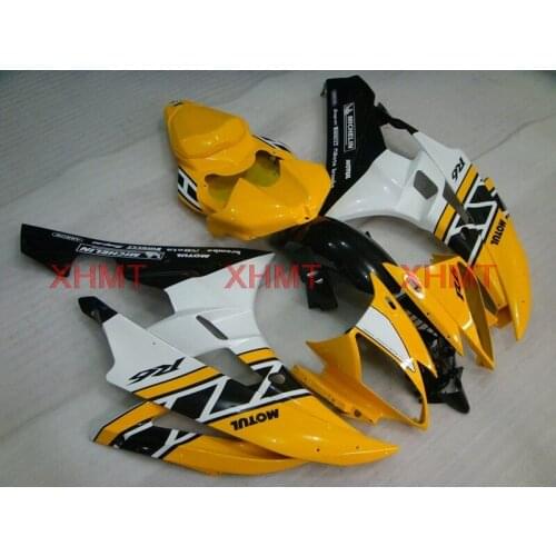 For YAMAHA YZFR6 2006 - 2007 Fairings YZFR6 06 Fairing Kits YZF R6 2007 Yellow Black 50th Fairings