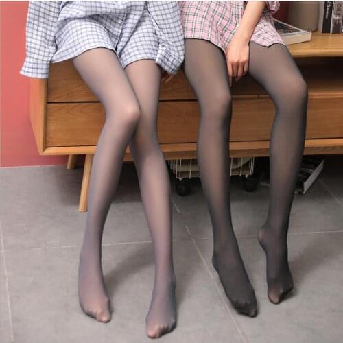 320g winter velvet Imitation skin transparent warm tights pantyhose sexy rajstopy collant femme women panty thick coffee 394