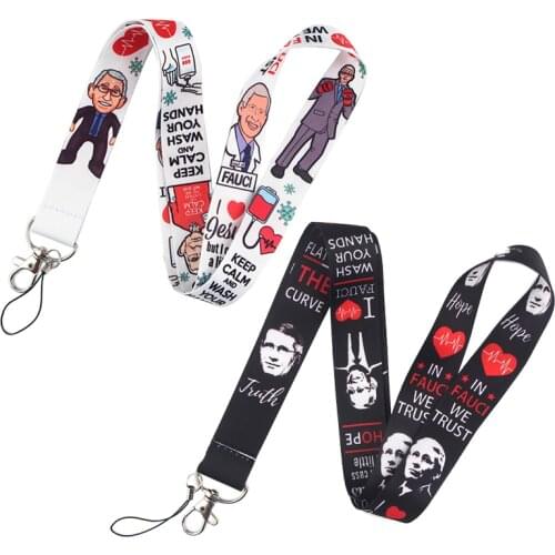 Fauci Classical Style Lanyard For keys The 90s Phone Working Badge Holder Neck Straps With Phone Ropes webbings ribbons