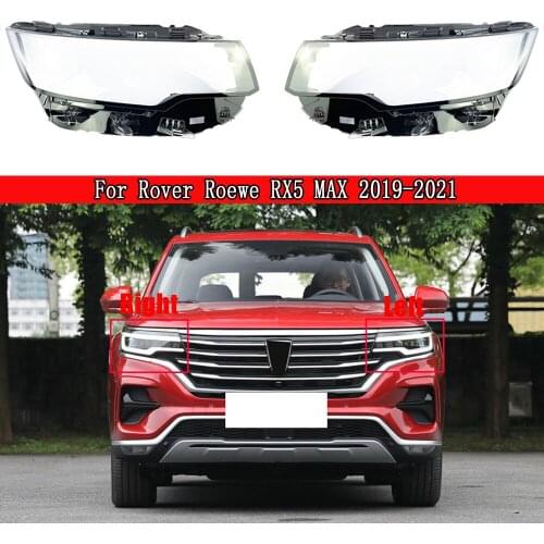 Car Headlight Cover Lampcover Lampshade Lamp Glass Lens Case For Rover Roewe RX5 MAX 2019-2021 Auto Light Caps