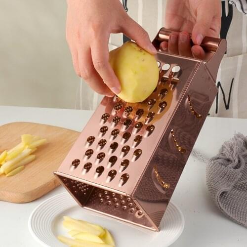 Rose Gold Multi-functional Grater Potato Masher Ricer Vegetable Fruits Tool Fruit Slicer Peeler Carrot Shredder Kitchen Gadgets