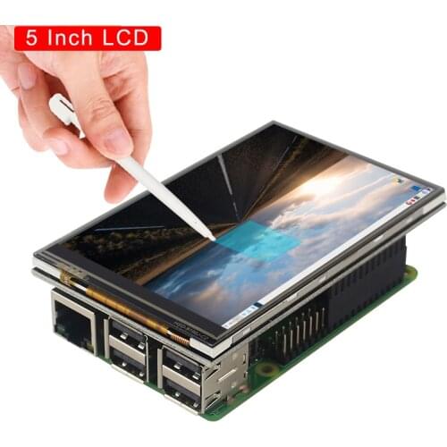 Raspberry Pi 4 Display 5 inch HDMI-compatible LCD 800*480 TFT Touch Screen for Raspberry Pi 4 Model B/3B Plus/3B/PC/Laptop