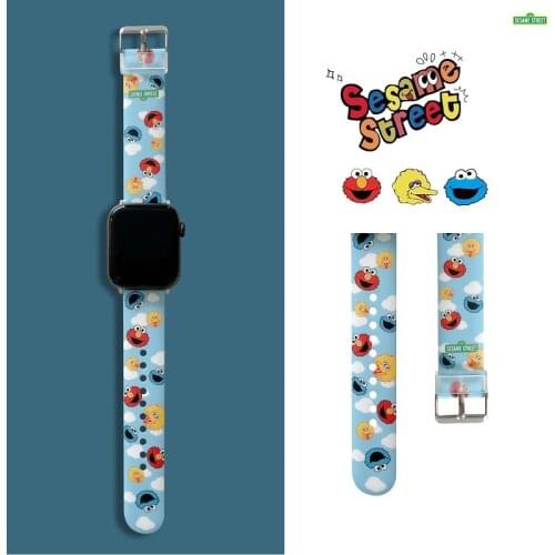 Sesame Street strap for Apple Watch 38 40 42 44mm high quality wristband for iWatch series2 3 4 5 6sE replacement strap gift