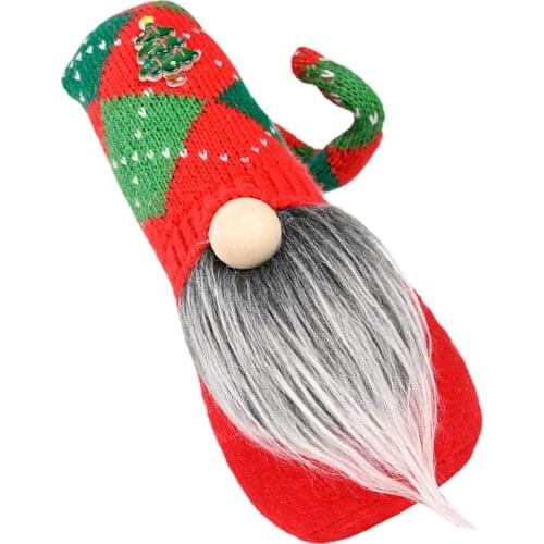 Christmas Decorations Faceless Dwarf Doll With Knitted Hat Living Room Bedroom Interior Decoration