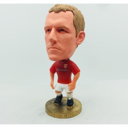 Soccerwe 2.55" Height Soccer Doll 12# Phil Neville Figures Season 1999 Red Kit Collections Gift