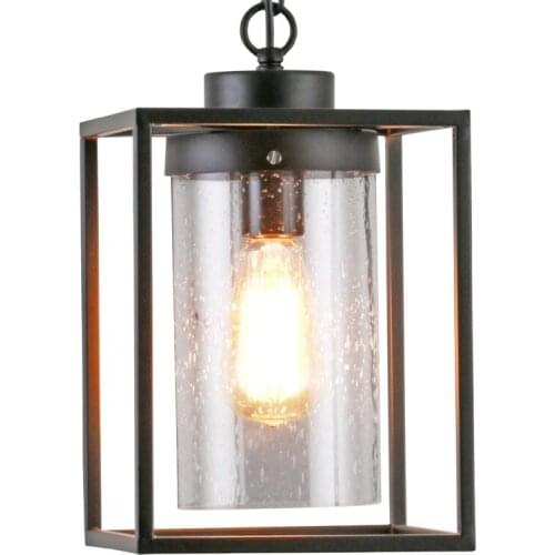 Modern minimalist restaurant balcony glass chandelier single Guangtie retro industry GY39