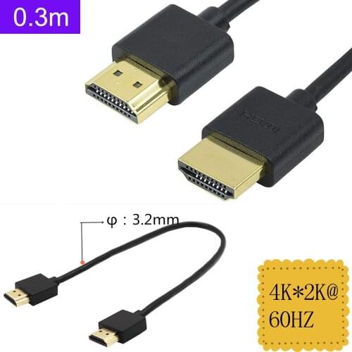 Super Extreme Slim High Speed HDMI Cable 4K*2K@60HZφ:3.2 0.3m