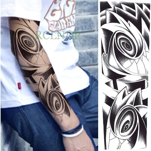 Waterproof Temporary Tattoo Sticker eye totem shell fake tatoo flash tatto full arm large size sleeve tattoos for men women