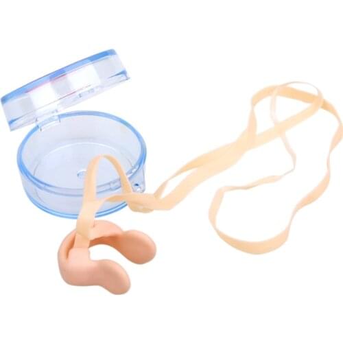 Adult Nose Clips Silicone Rope Soft Swimming NoseClip for Children Kids Diving Pool Accessories with Case