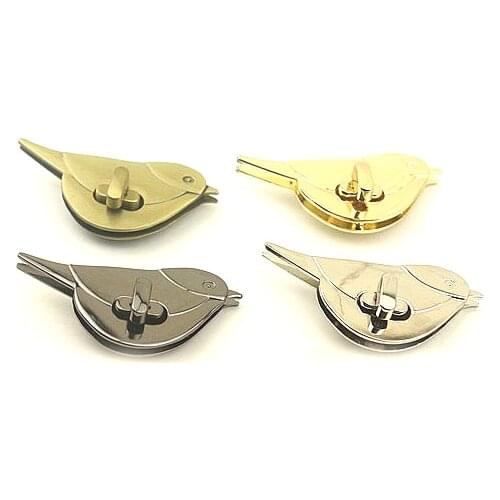Bird Shape Clasp Turn Lock Twist Locks Metal Hardware For DIY Handbag Bag Purse Buckle Accessories