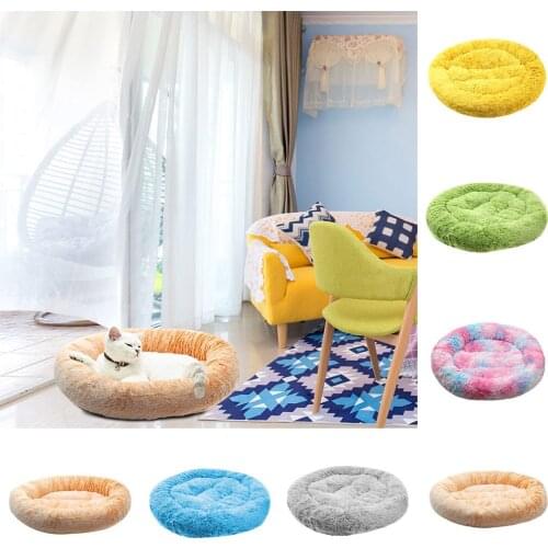 Winter Warm Dog Cat Sleeping Bag Calming Sleeping Short Plush Soft Pet Bed Breathable Simple Dog Beds New Multicolor Mats