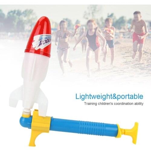 1 Set Children Spray Water Rocket Toy Rocket Launcher Outdoor Toy Water Powered Rocket Puzzle Science Toy For Children Best Gift