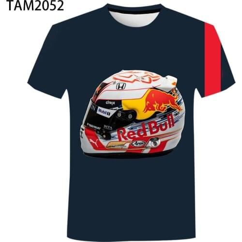 2021 Popular New Anime Racing F1 Mens Womens Summer Short sleeve 3D Printing Boys and Girls' children Cool T-Shirt
