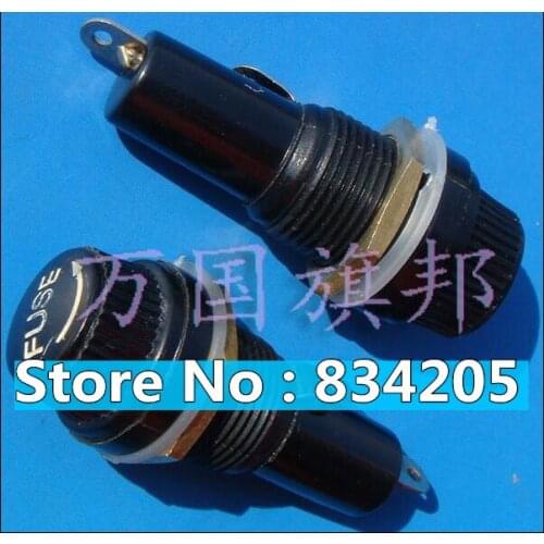 Free shipping 10A/250V AC Suitable for:6*30mm fuse holder Install diameter: 14.5 MM
